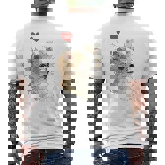 I Love Japan And Chihuahua 長髪 ちわわ ロングヘアママ 長袖tシャツ メンズTシャツ バックプリント - Kawaiitshirt