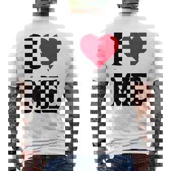 I Love Me メンズTシャツ バックプリント - Kawaiitshirt