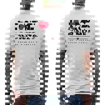 I Love My Grandpa I Heart My Grandpa メンズTシャツ バックプリント - Kawaiitshirt