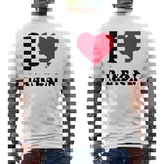 I Love Raigan メンズTシャツ バックプリント - Kawaiitshirt