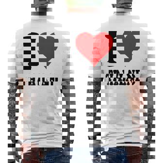 I Love Thailand メンズTシャツ バックプリント - Kawaiitshirt