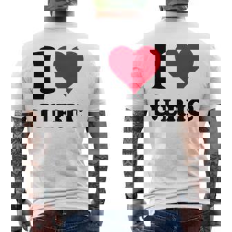 I Love Ulric メンズTシャツ バックプリント - Kawaiitshirt