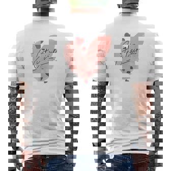 I Love You A Elegant Declaration Of Love I Love You メンズTシャツ バックプリント - Kawaiitshirt