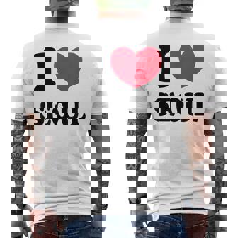 I Loveeoul アイ・ラブ・ソウル メンズTシャツ バックプリント - Kawaiitshirt