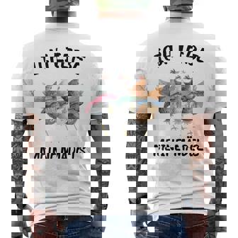 Lustiges Huhn Ich Liebe Meine Mädelsintage Geflügel Hahn T-Shirt mit Rückendruck - Geschenkecke