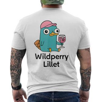 Lustigeschnabeltier Wildpeery Lillet Cocktail Party T-Shirt mit Rückendruck - Geschenkecke