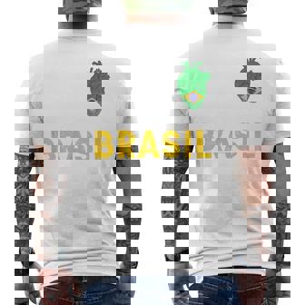 Maillot Brésil Football Brésil Drapeau Brésil Football T-shirt imprimé au dos - Cadeauxyz