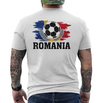 Maillot Drapeau De La Roumanieupporter Équipe Deport Roumaine T-shirt imprimé au dos - Cadeauxyz