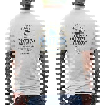 Maltese ギフトヴィンテージマルチーズ メンズTシャツ バックプリント - Kawaiitshirt