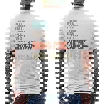Mari Papa Grand-Père Arrière-Grand-Père Grand-Parents Manche Longue T-shirt imprimé au dos - Cadeauxyz