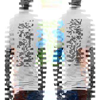 Matisse 抽象 秋 造花 美的 ペイント 長袖tシャツ メンズTシャツ バックプリント - Kawaiitshirt