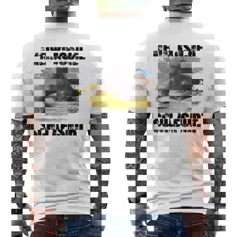 Mein Kuschel スリープシャツ モンキー ベビー オランウータン メンズTシャツ バックプリント - Kawaiitshirt