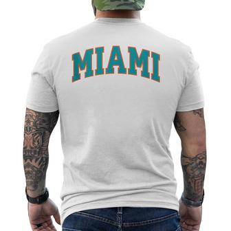 Miami Throwback Print Classic Men's T-shirt Back Print - Thegiftio UK