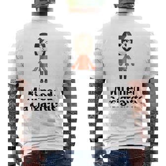 Mii Need A Cigarette Humour メンズ レディース メンズTシャツ バックプリント - Kawaiitshirt