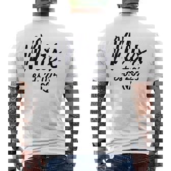 Mr & Mrs Engagement -Adults Mr & Mrs Est 2025 Just Married Wedding Couples Bride Men's T-shirt Back Print - Thegiftio