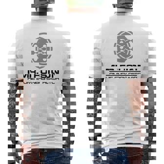 Mr Fusion 家庭用エネルギーリアクター メンズTシャツ バックプリント - Kawaiitshirt