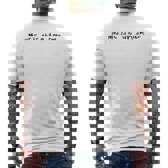 Music Is The Answer Music Lovers Musician Singer Men's T-shirt Back Print - Thegiftio UK