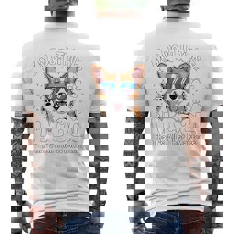 My Dog Thinks I'm Cool Corgi Dog Lover 長袖tシャツ メンズTシャツ バックプリント - Kawaiitshirt