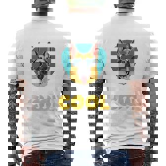 My Dog Thinks I'm Cool サングラス ジャーマンシェパード ドッグオーナー 長袖tシャツ メンズTシャツ バックプリント - Kawaiitshirt