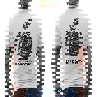 New York City The Big Apple Graphic New York City メンズTシャツ バックプリント - Kawaiitshirt