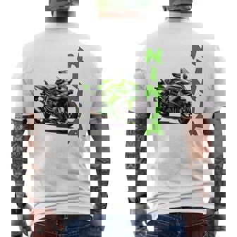 Ninjaオートバイスポーツバイク 長袖tシャツ メンズTシャツ バックプリント - Kawaiitshirt