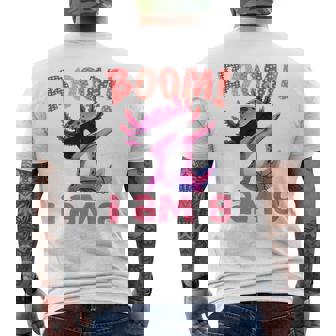 Niños Boom Tengo 8 Años Golpeando A Axolotl Para Niños Del Octavo Cumpleaños Camiseta Hombre Estampado Espalda - Regaloses