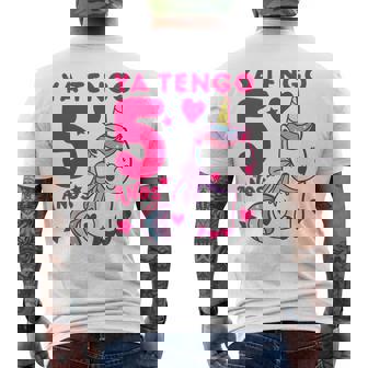 Niños Ya Tengo 5 Años 5º Cumpleaños Niña Chica 5 Años Unicornio Camiseta Hombre Estampado Espalda - Regaloses