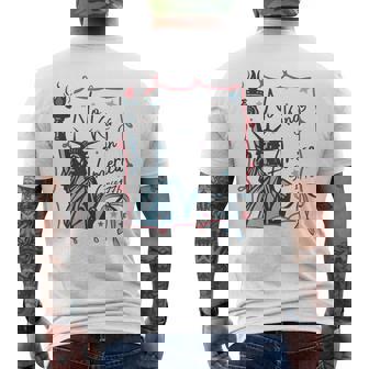 No Kings In America Since 1776 Protest Patriotic 4Th July Men's T-shirt Back Print - Thegiftio