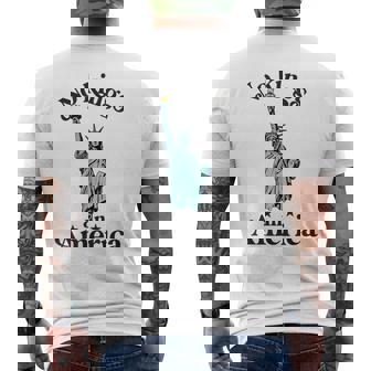 No Kings In America Flag Protest Save Democracy Men's T-shirt Back Print - Thegiftio