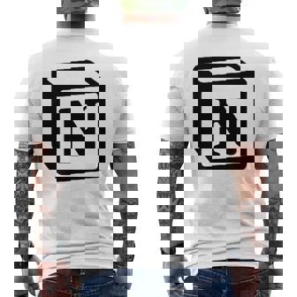 Notion アプリ All Notion Lovers Notion Aesthetic Notionユーザー メンズTシャツ バックプリント - Kawaiitshirt