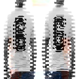 Numéro 6 Noir Numéro Préféré 6 T-shirt imprimé au dos - Cadeauxyz