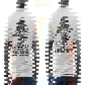 Ohne Esel Läuft Hier Nix ロバ 牧場 農業 ロバ メンズTシャツ バックプリント - Kawaiitshirt