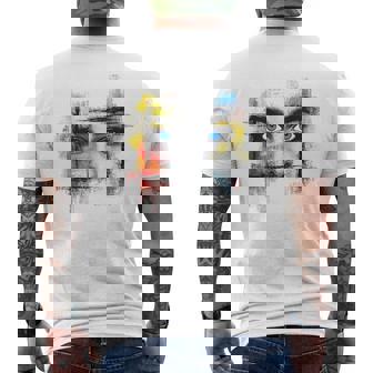 Ojo Dibujo Arte Gráfico Chica Retrato Ojos Camiseta Hombre Estampado Espalda - Regaloses