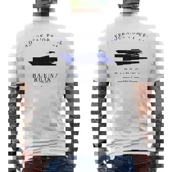 Oneocean Portell Marina バルセロナ ヨットクラブ スペイン リビエラ メンズTシャツ バックプリント - Kawaiitshirt