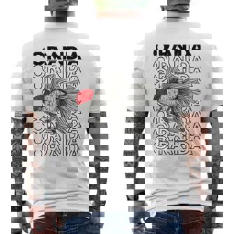 Oranda Goldfish 80年代スタイル ファンシー金魚オーナー メンズTシャツ バックプリント - Kawaiitshirt