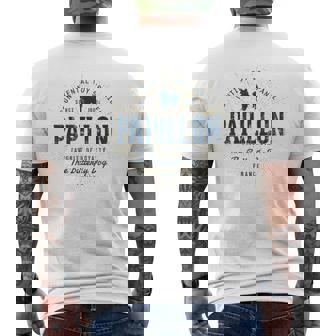 Papillon ヴィンテージパピヨン メンズTシャツ バックプリント - Kawaiitshirt