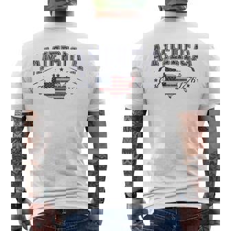 Patriotic American Flag Usa Est 1776 4Th Of July America Men's T-shirt Back Print - Monsterry