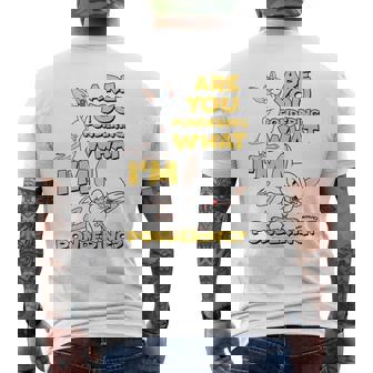 Pinky And The Brain Pondering Long-Sleeved T-Shirt mit Rückendruck - Seseable