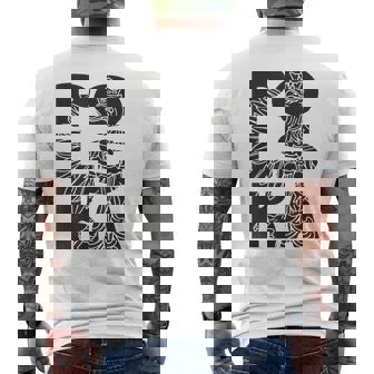 Polska Flag Eagle Polski Pride ポーランドヘリテージデザイン メンズTシャツ バックプリント - Kawaiitshirt