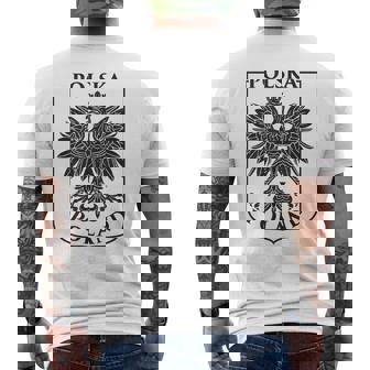 Polska Polish Eagleintage Distressed Polonia Escudo De Armas Camiseta Hombre Estampado Espalda - Regaloses