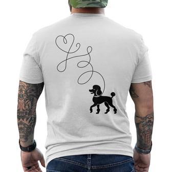 Poodle Dog Lovers 50S Sock Hop Rockabilly 1950S Dance Doo Men's T-shirt Back Print - Thegiftio UK