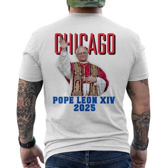Pope Leon Xiv 2025 – Chicago’S First American Pope Men's T-shirt Back Print - Thegiftio UK
