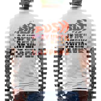 Pray Untilomething Happens インスピレーショナル クリスチャン メンズTシャツ バックプリント - Kawaiitshirt