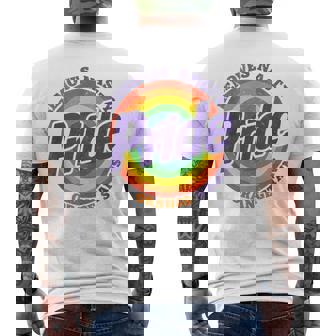 Pride Removes Nasty Orange Stains Pride Month Lgbtq Retro Men's T-shirt Back Print - Monsterry