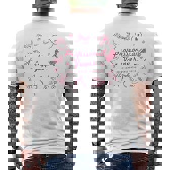 Professional Yapper Speech Language Pathologist Slp Men's T-shirt Back Print - Monsterry