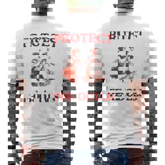 Protect The Dolls Trans Pride Gender Equality Human Rights Men's T-shirt Back Print - Thegiftio