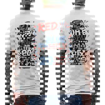Red Blue White Family Crew 2025 4Th Of July Men's T-shirt Back Print - Monsterry