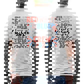 Red White And Blue Cousin Crew 2025 Matching Family 4Th July Men's T-shirt Back Print - Thegiftio UK