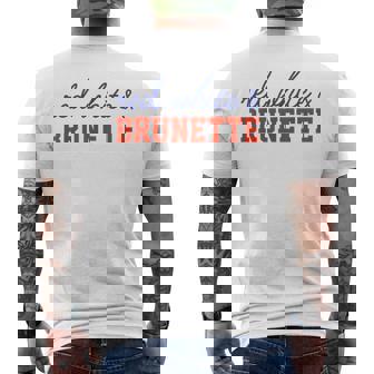 Red White And Brunette Western Country Cowgirl 4Th Of July Men's T-shirt Back Print - Thegiftio