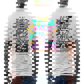 Regresa A Los Años 80Intage Colorida Fiesta Temática De Los Años 80 Y 1980 Camiseta Hombre Estampado Espalda - Regaloses